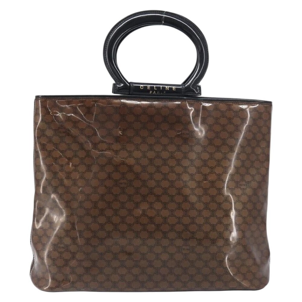 Celine Vintage Macadam Shopper Tote Venyl